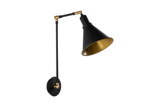 Aplique de parede Berceste Preto