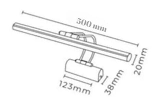 Aplique de parede LED Flüt Dourado