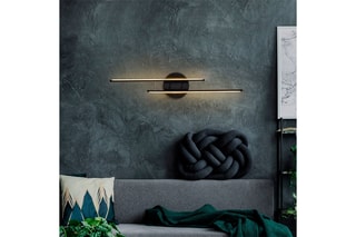 Aplique de parede Umut - Preto - 16 W