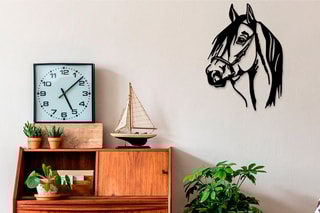 Decoração de parede -  40 x 55 cm - Preto -