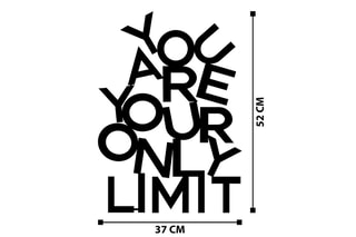 Decoração de parede Limit Preto
