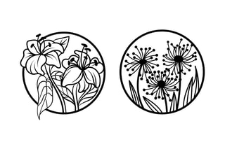 2 decorações de parede Mucbir - Preto
