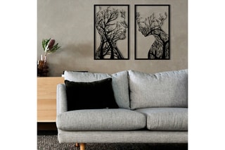 Decoração de parede Lutuf Preto