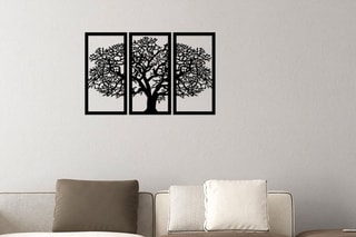 Decoração de parede Árvore Preto