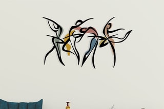 Décoration murale Dance M - Noir - 97 x 56,5 cm