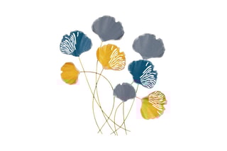 Decoração de parede Vuzuh Azul e amarelo