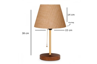 Candeeiro de mesa AYD-3137 - Bege - 60 W
