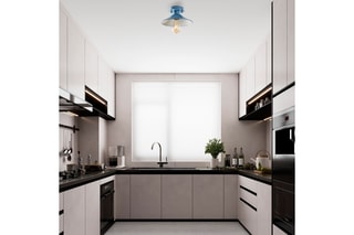Candeeiro de teto - Azul - 40 W