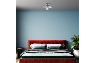 Candeeiro de teto - Azul - 40 W
