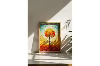 Quadro em madeira - 33 x 48 cm