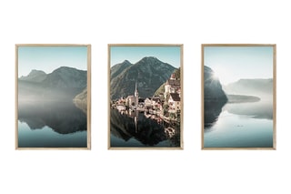 3 quadros em madeira - 33 x 48 cm