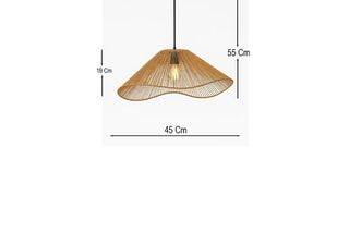 Candeeiro suspenso - Laranja - 40 W