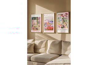3 quadros em madeira Henri Matisse - 33 x 48 cm