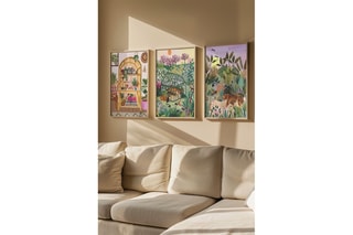 3 quadros em madeira - 33 x 48 cm