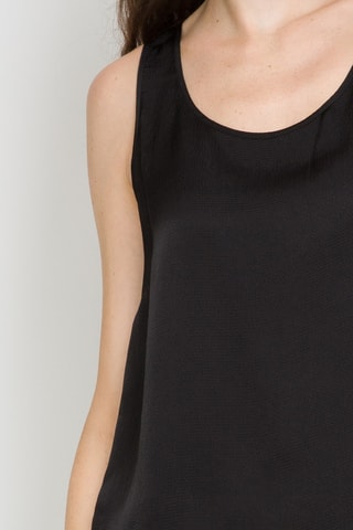 Camisola de alças - Preto