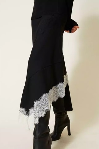 Vestido efeito ilusório - Preto