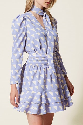 Vestido estilo patinadora - Malva