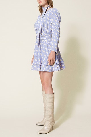 Vestido estilo patinadora - Malva