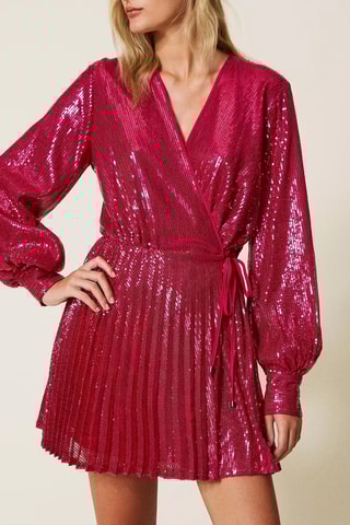 Vestido traçado - Bordô