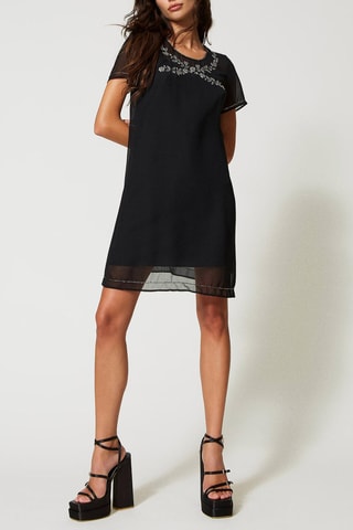 Vestido direito - Preto