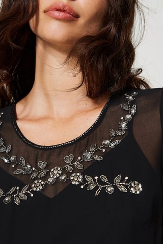 Vestido direito - Preto