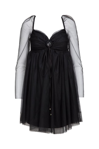 Vestido estilo patinadora - Preto
