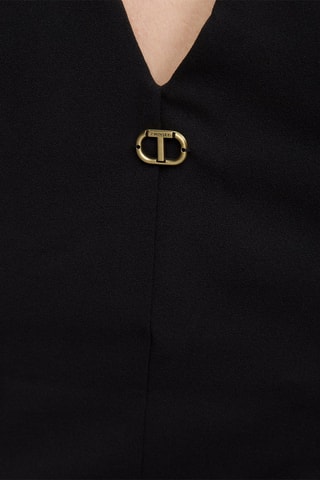 Vestido justo - Preto