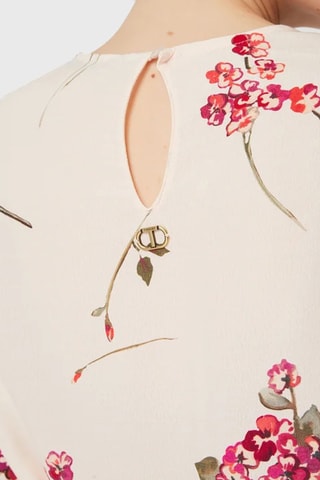 Vestido direito - Bege