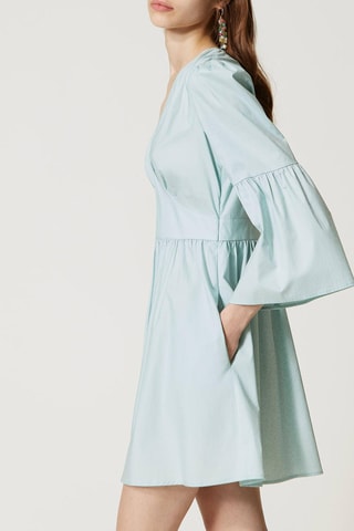 Vestido estilo patinadora - Azul-celeste