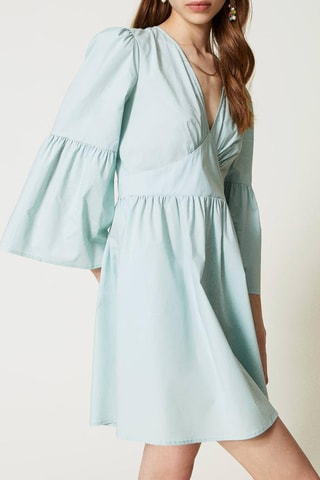 Vestido estilo patinadora - Azul-celeste