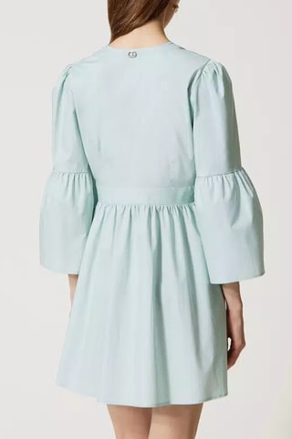 Vestido estilo patinadora - Azul-celeste
