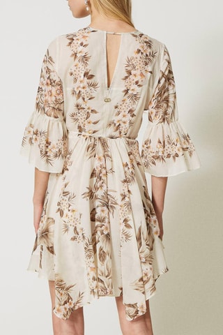 Vestido estilo patinadora - Bege