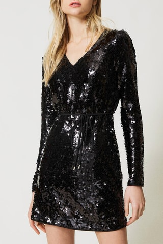Vestido direito - Preto