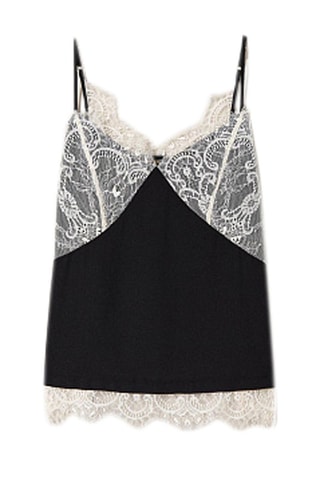 Camisola interior - Preto e branco
