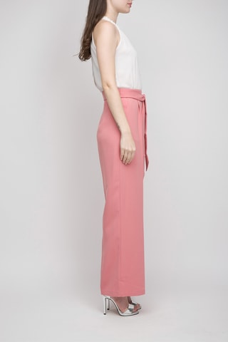 Macacão efeito ilusório - Rosa e branco