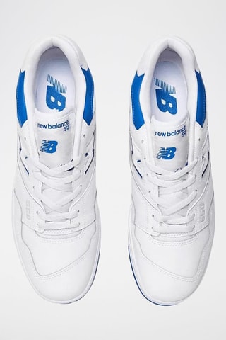 Baskets en cuir 550 - Blanc et bleu