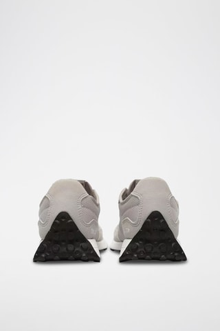 Baskets en nubuck 327 - Gris et blanc