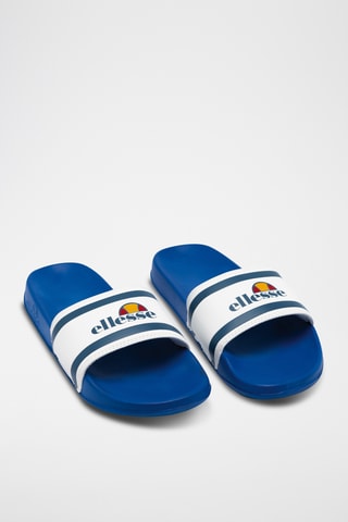 Claquettes Brendan - Bleu roi et blanc