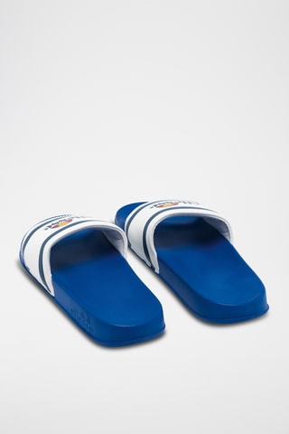 Claquettes Brendan - Bleu roi et blanc