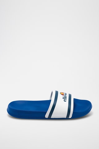 Claquettes Brendan - Bleu roi et blanc