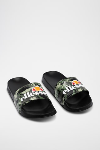 Claquettes - Noir et kaki