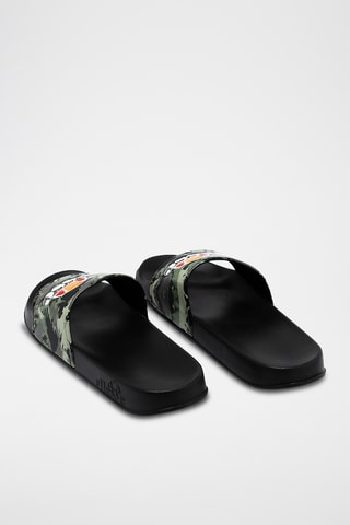 Claquettes - Noir et kaki