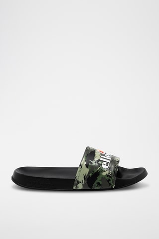 Claquettes - Noir et kaki