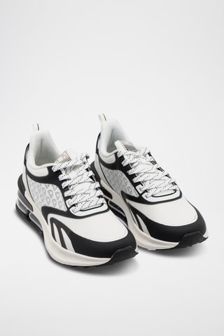 Tennis plateformes Vex - Blanc et noir