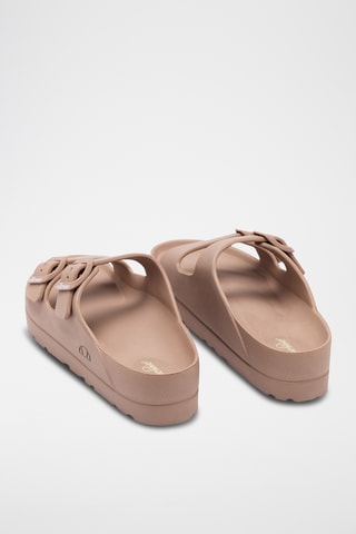 Mules plateformes - Beige