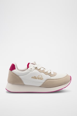 Baskets Martie - Blanc et fuchsia