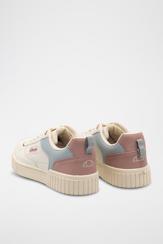Baskets Cher - Ecru et rose