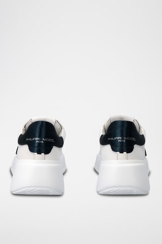 Sapatilhas com plataforma em couro Tres Temple Low Woman - Branco
