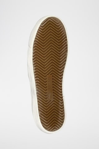 Sapatilhas em couro Paris Haute Low - Bege