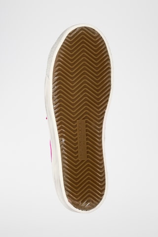 Sapatilhas em couro Paris Haute Low - Fúcsia